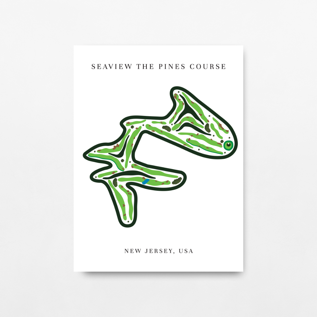 Seaview - The Pines Course, Golf Course Prints, New Jersey