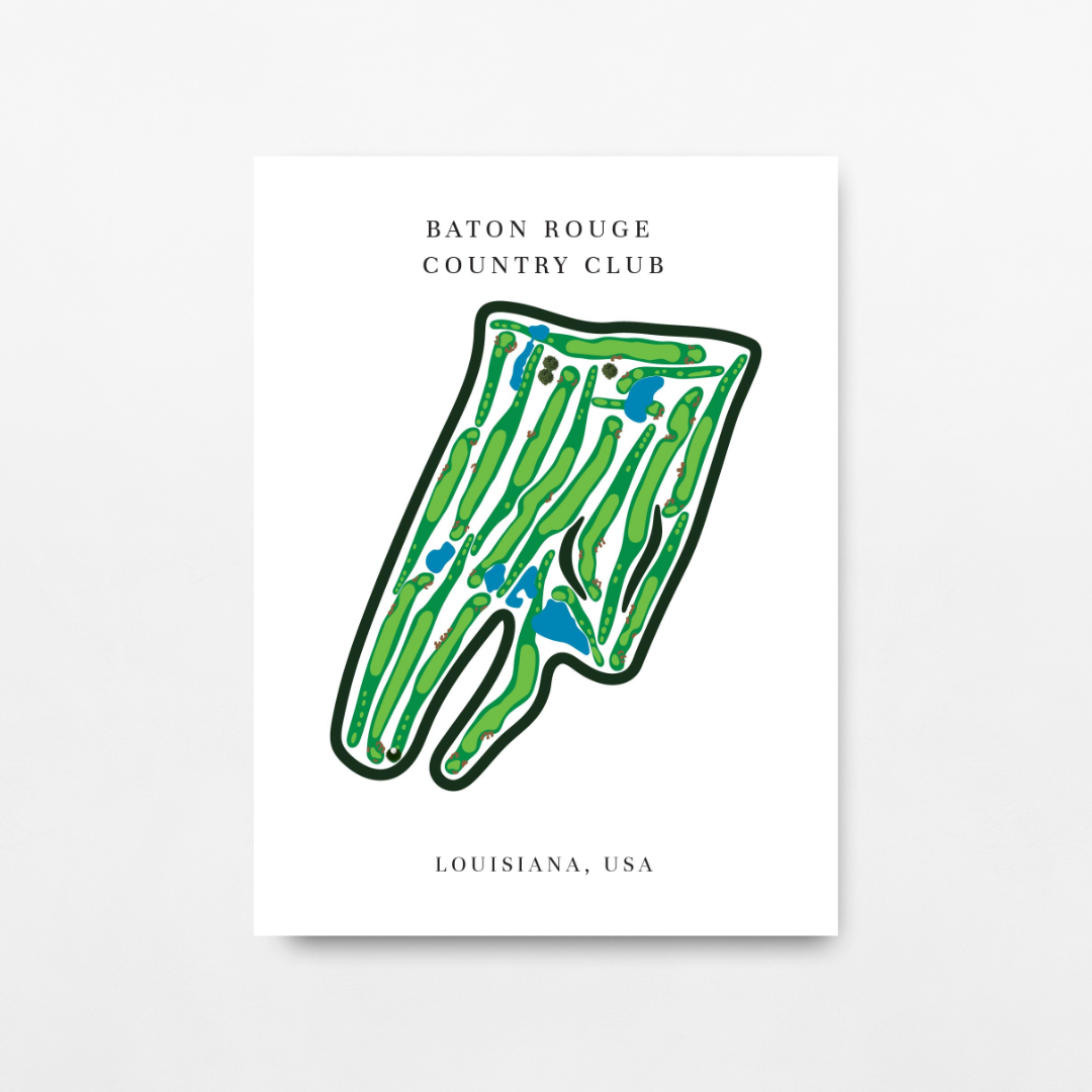 Baton Rouge Country Club, Golf Course Prints, Louisiana