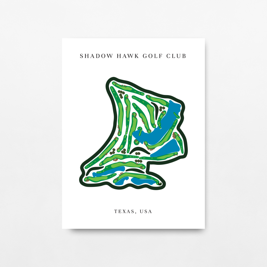 Shadow Hawk Golf Club, Golf Course Prints, Texas