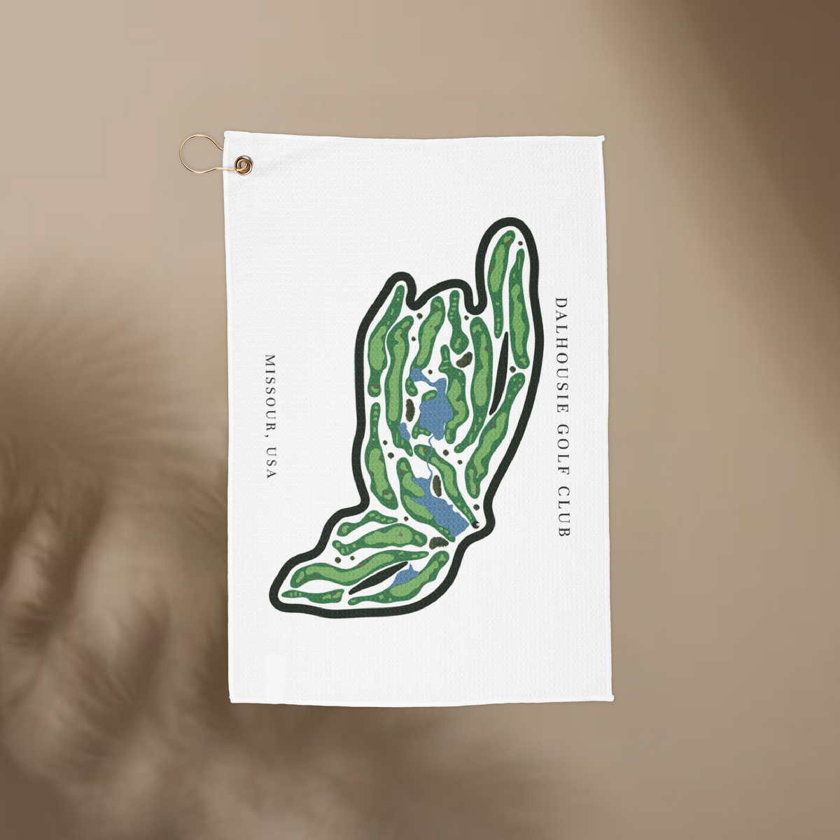 Dalhousie Golf Club, Missouri  | Golf Course Print Towels | Golf Course Microfiber