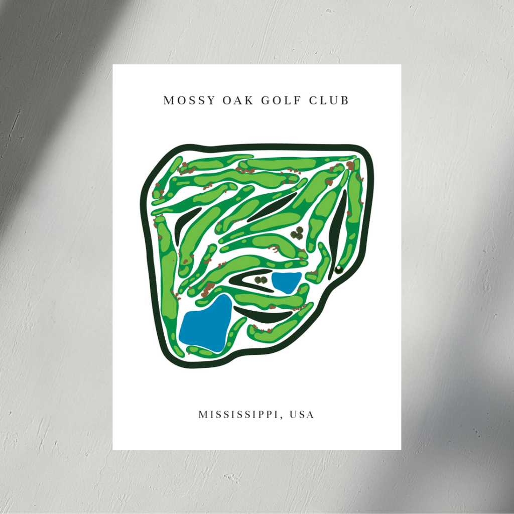 Mossy Oak Golf Club Course Print, Mississippi