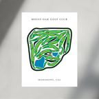 Mossy Oak Golf Club Course Print, Mississippi