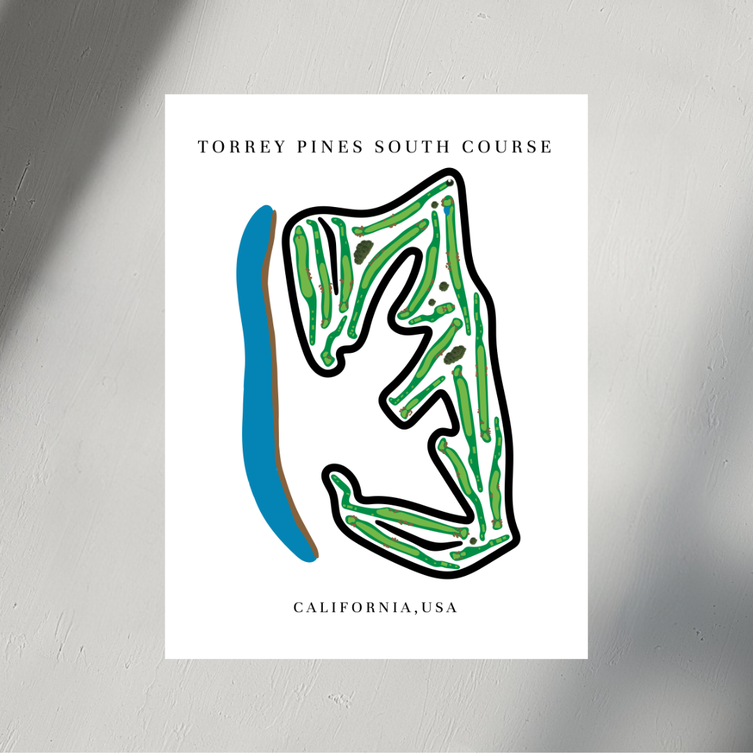 Torrey Pines South Course, Golf Course Print, California