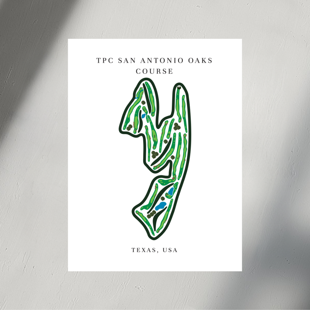 TPC San Antonio Oaks Course, Golf Course Prints, Texas