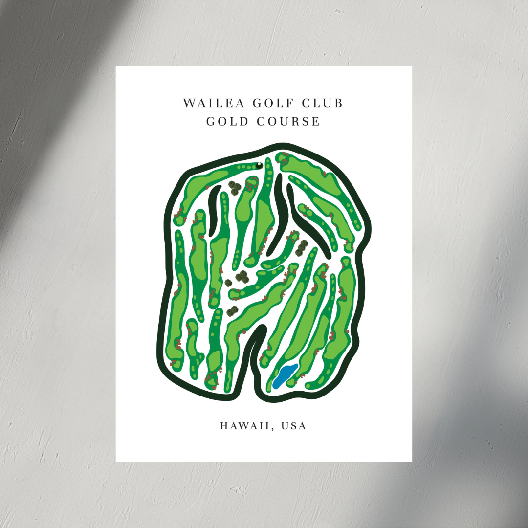 Wailea Golf Club Golf Course Prints, Hawaii