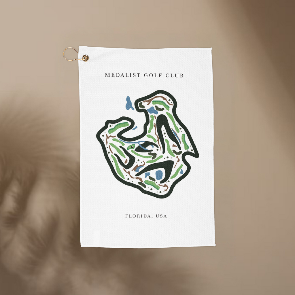 Medalist Golf Club, Golf Course Print, Florida | Golf Course Print Towels | Golf Course Microfiber