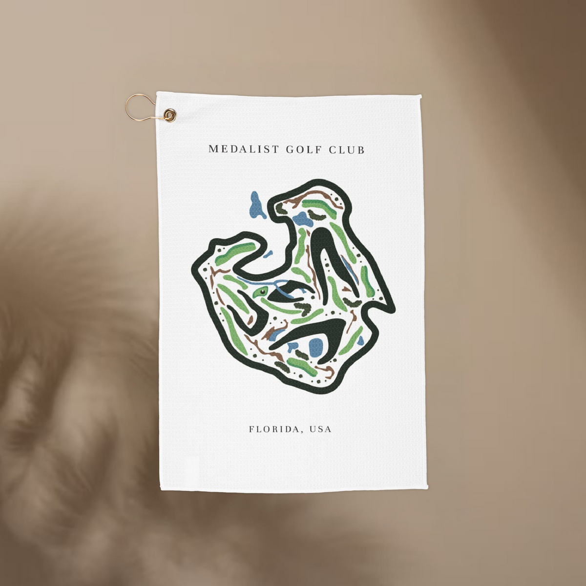 Medalist Golf Club, Golf Course Print, Florida | Golf Course Print Towels | Golf Course Microfiber