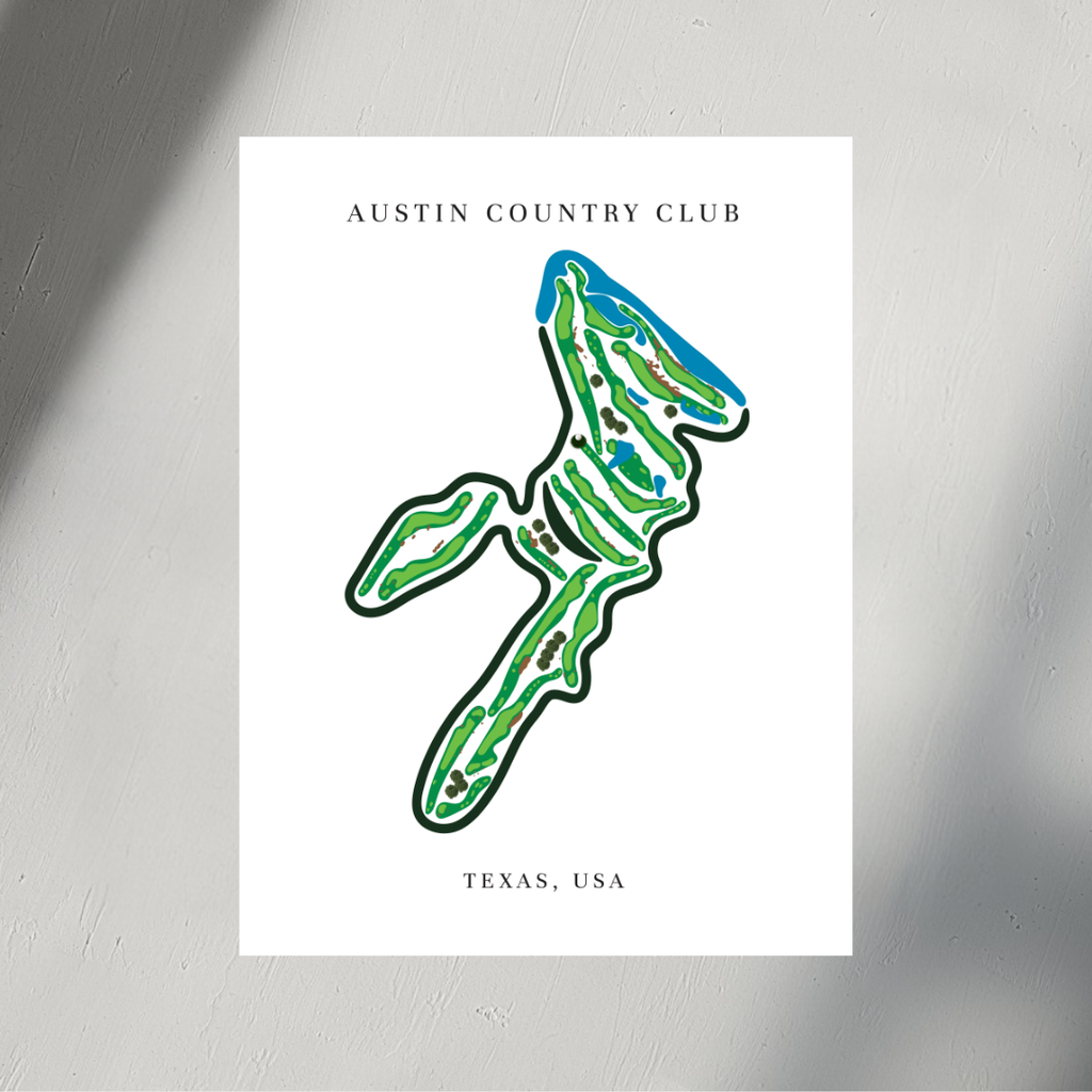 Austin Country Club, Golf Course Prints, Texas