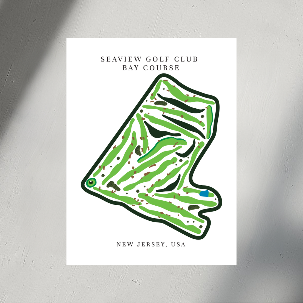 Seaview Golf Club - Bay Course, Golf Club, Golf Course Print,  New Jersey