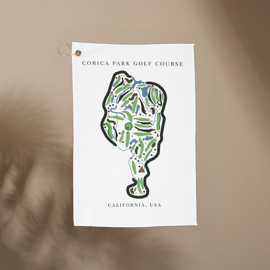 Corica Park Golf Course Print, California | Golf Course Print Towels | Golf Course Microfiber