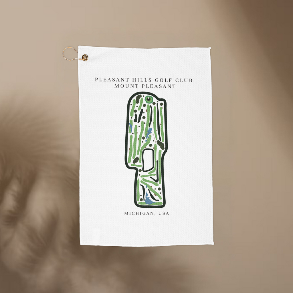 Pleasant Hills Golf Club, Golf Course Prints, Michigan | Golf Course Print Towels | Golf Course Microfiber