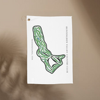 Huntingdon Valley Country Club Golf Course Towel, Pennsylvania | Microfiber Course Map Towel