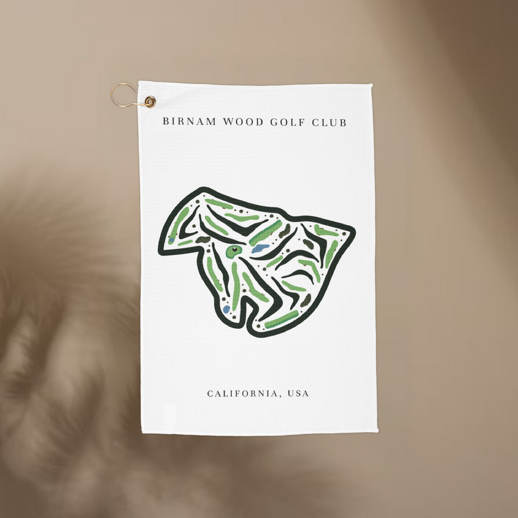 Birnam Wood Golf Club, Golf Course Print, California | Golf Course Print Towels | Golf Course Microfiber