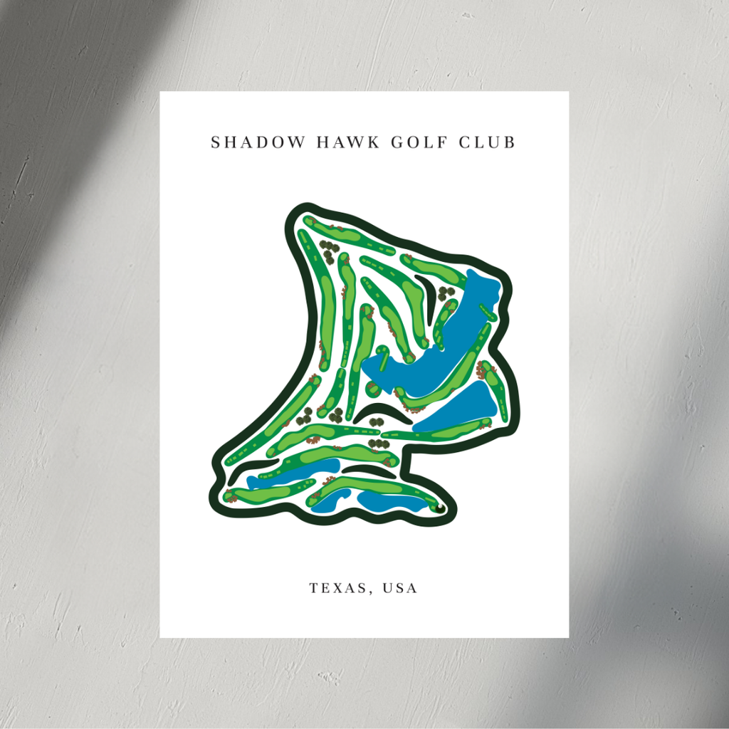 Shadow Hawk Golf Club, Golf Course Prints, Texas