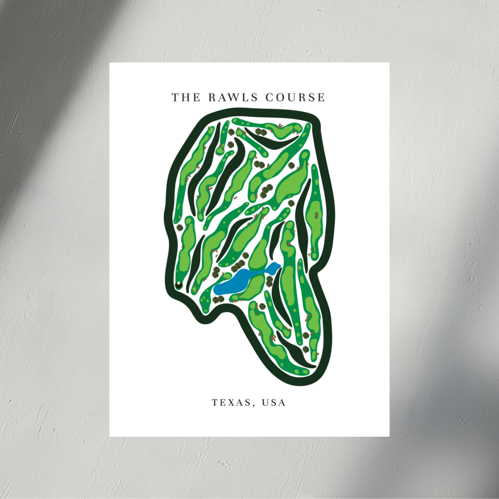 The Rawls Course, Golf Course Prints, Texas