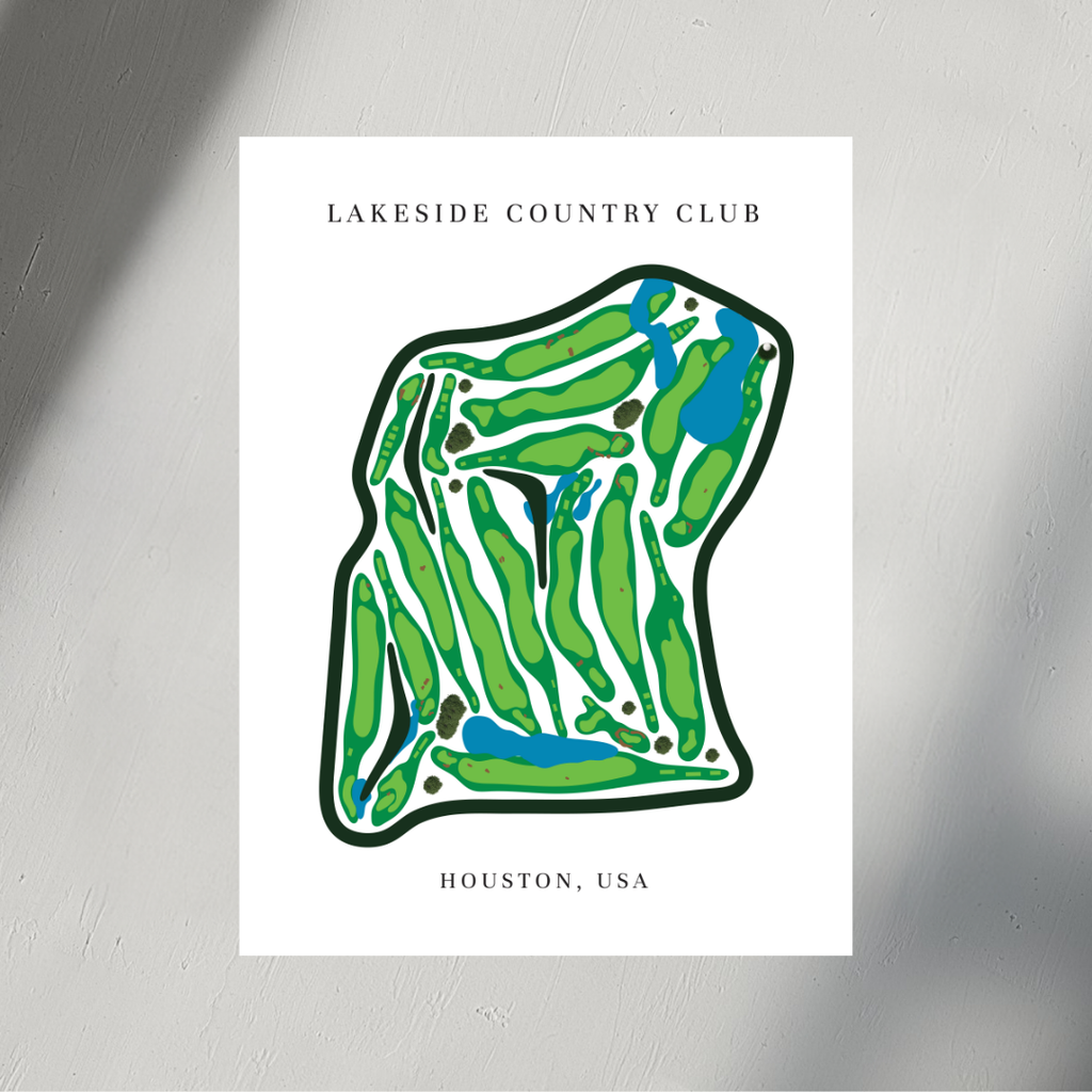 Lakeside Country Club, Golf Course Prints, Texas