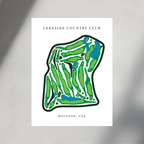Lakeside Country Club, Golf Course Prints, Texas