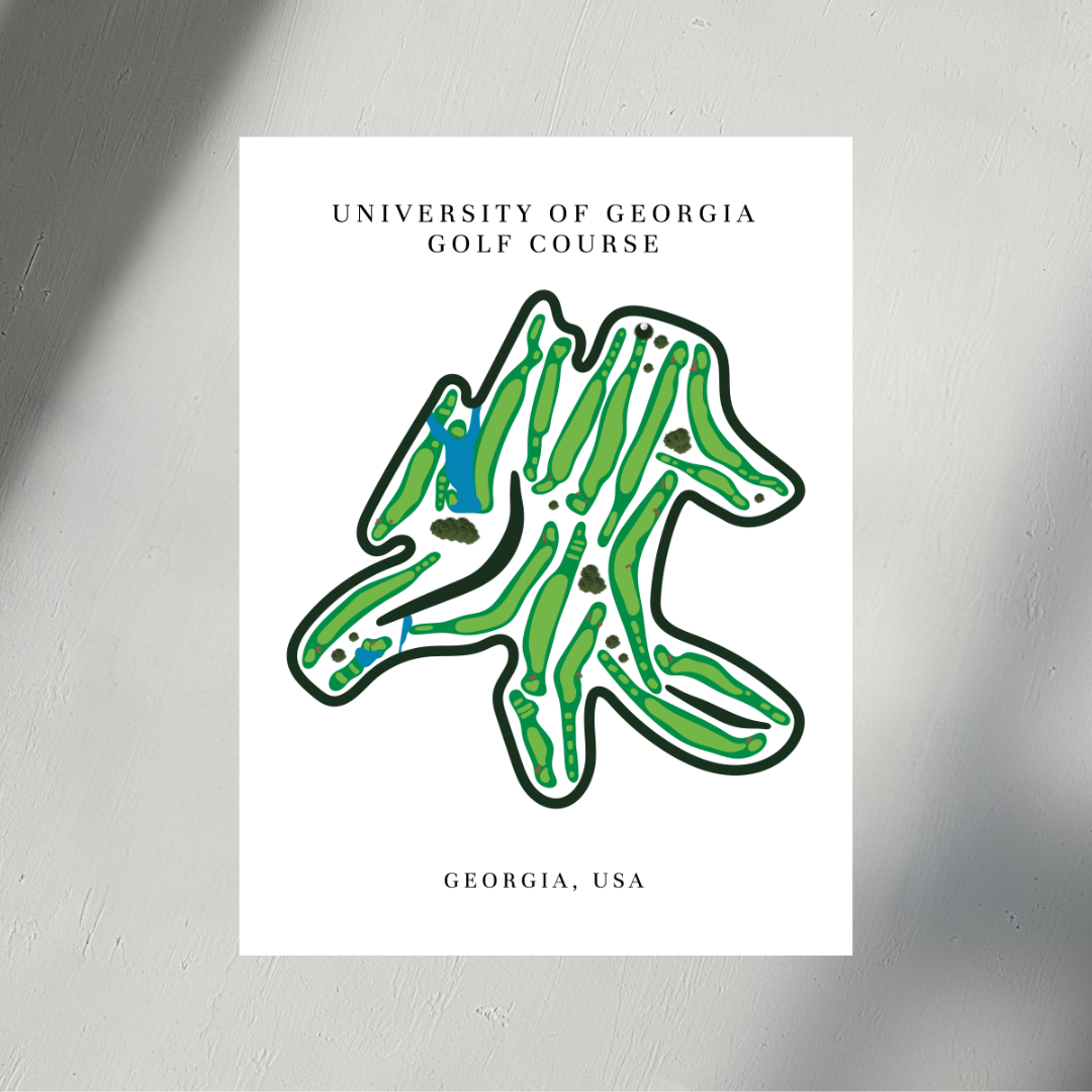 University of Georgia Golf Course Print, Georgia