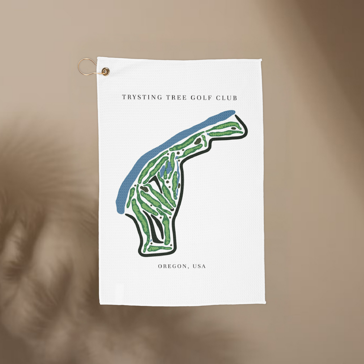 Trysting Tree Golf Club, Oregon  | Golf Course Print Towels | Golf Course Microfiber