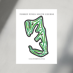 Torrey Pines South Course, Golf Course Print, California
