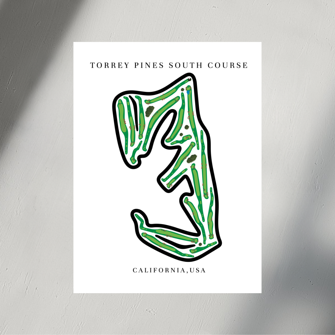 Torrey Pines South Course, Golf Course Print, California