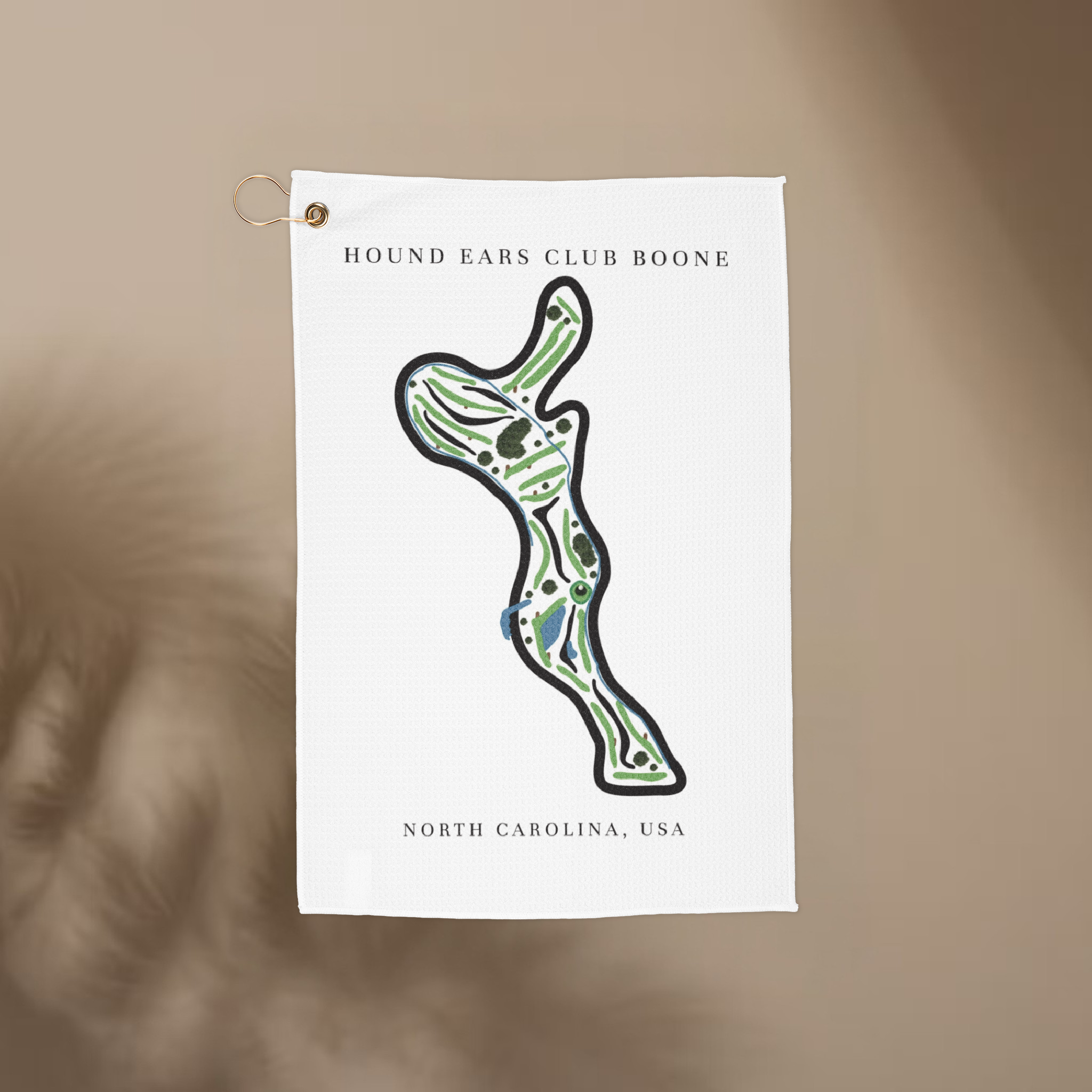 Hound Ears Club Golf Course Prints, North Carolina | Golf Course Print Towels | Golf Course Microfiber