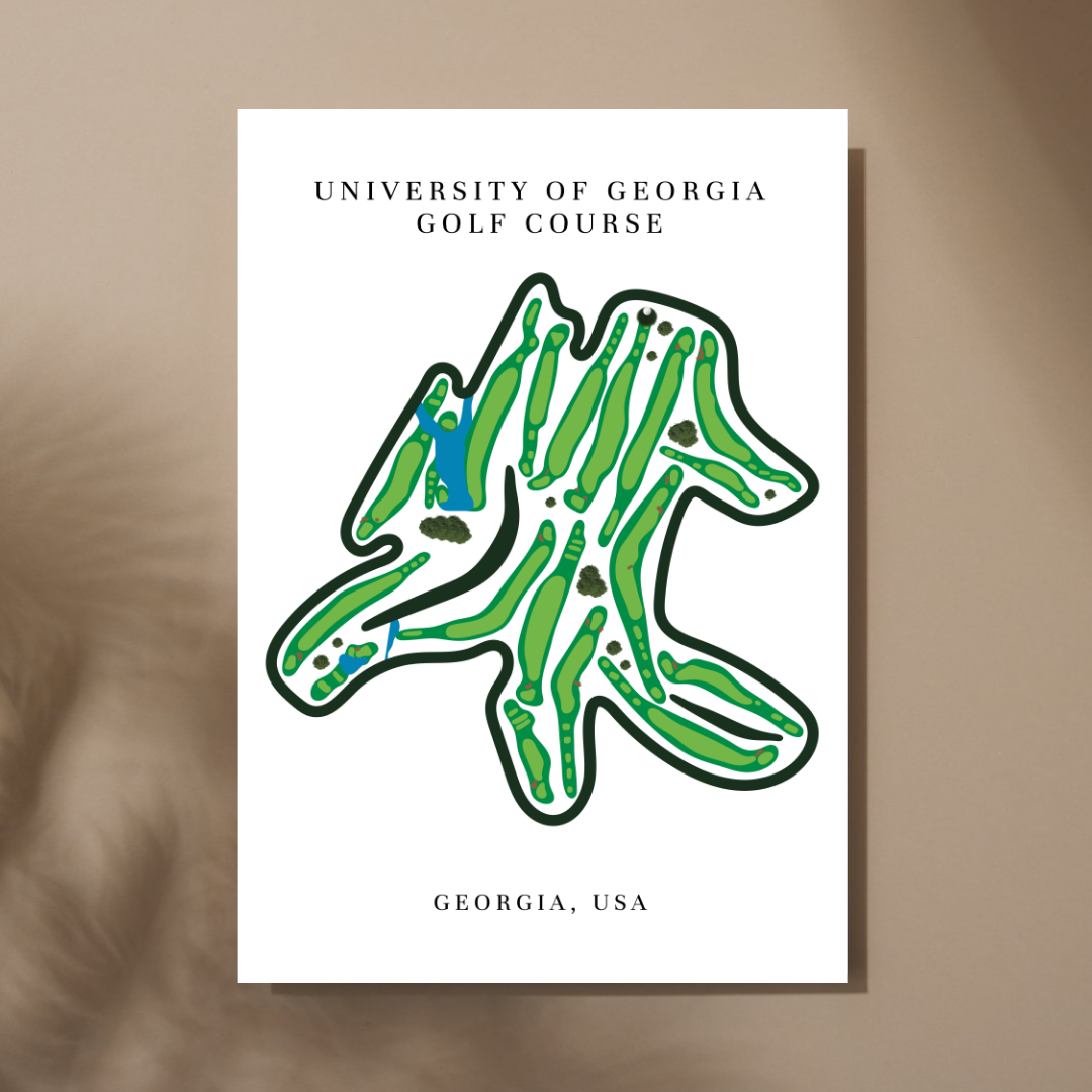 University of Georgia Golf Course Print, Georgia