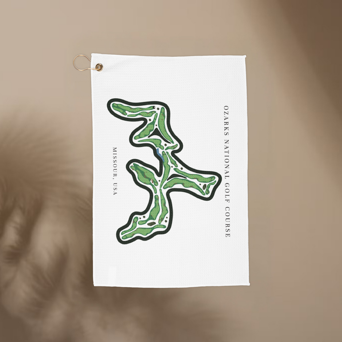 Ozarks National Golf Course, Missouri   | Golf Course Print Towels | Golf Course Microfiber