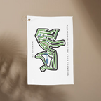 Wawanowin Country Club Golf Course Prints, Michigan | Golf Course Print Towels | Golf Course Microfiber