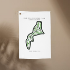 Oak Hill Country Club East Course Golf Course Print Towel New York | Golf Course Print Towels | Golf Course Microfiber
