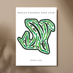 Dallas National Golf Club, Golf Course Prints, Texas