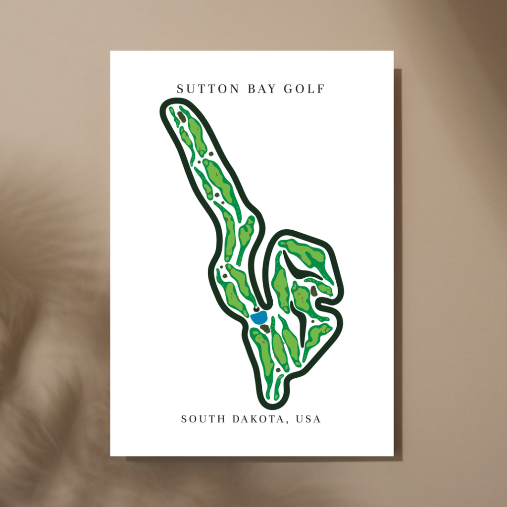 Sutton Bay Golf, Golf Course Prints, South Dakota
