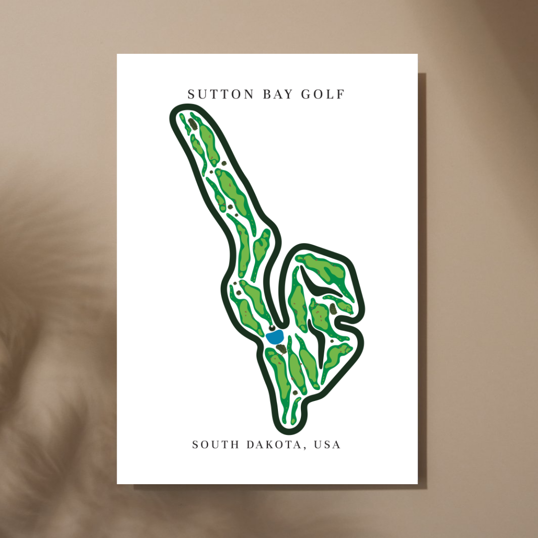 Sutton Bay Golf, Golf Course Prints, South Dakota