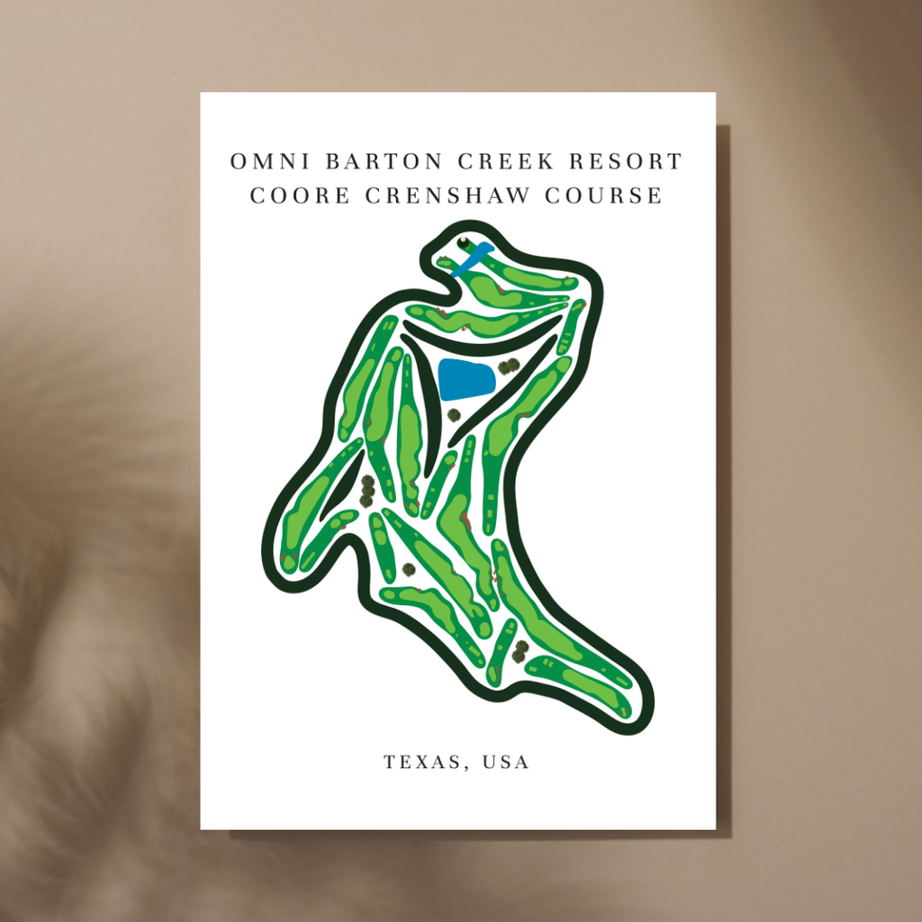 Omni Barton Creek Resort - Coore Crenshaw Course, Golf Course Prints, Texas