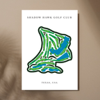 Shadow Hawk Golf Club, Golf Course Prints, Texas