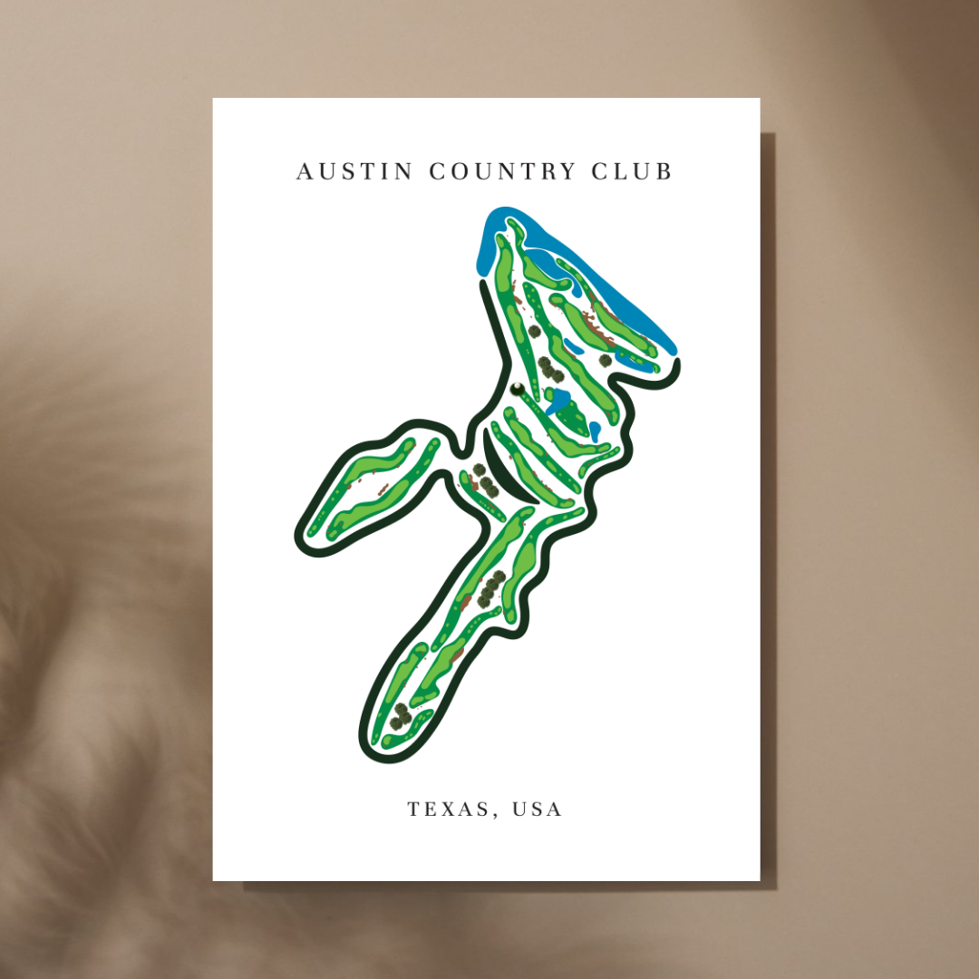 Austin Country Club, Golf Course Prints, Texas