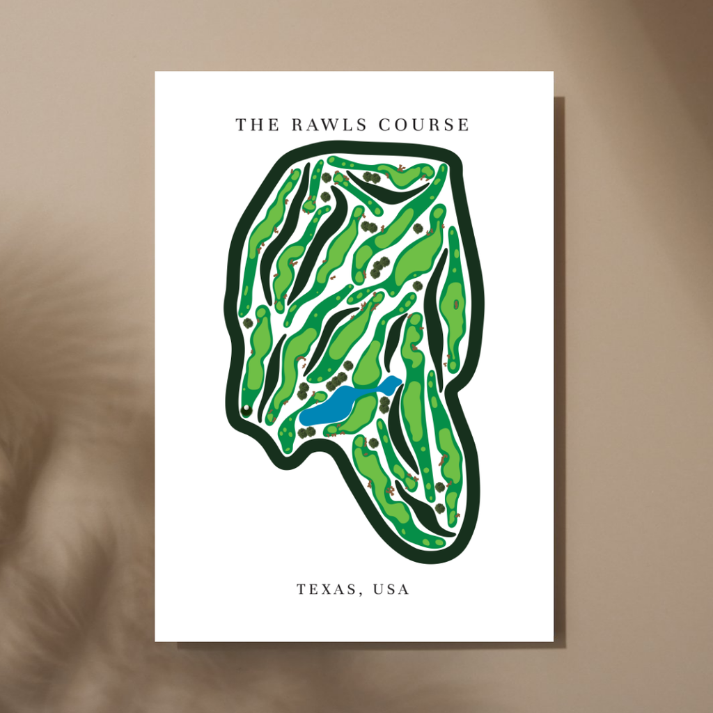The Rawls Course, Golf Course Prints, Texas