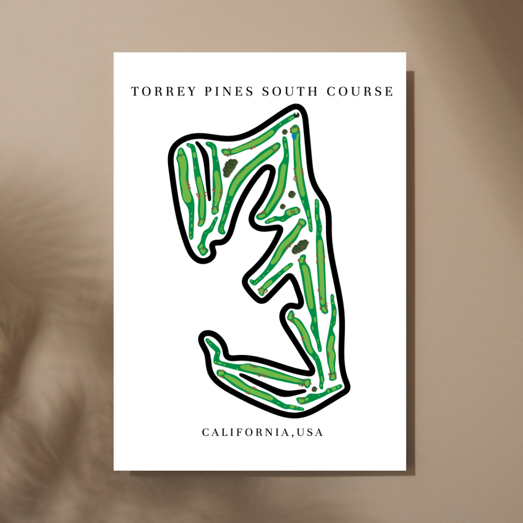 Torrey Pines South Course, Golf Course Print, California