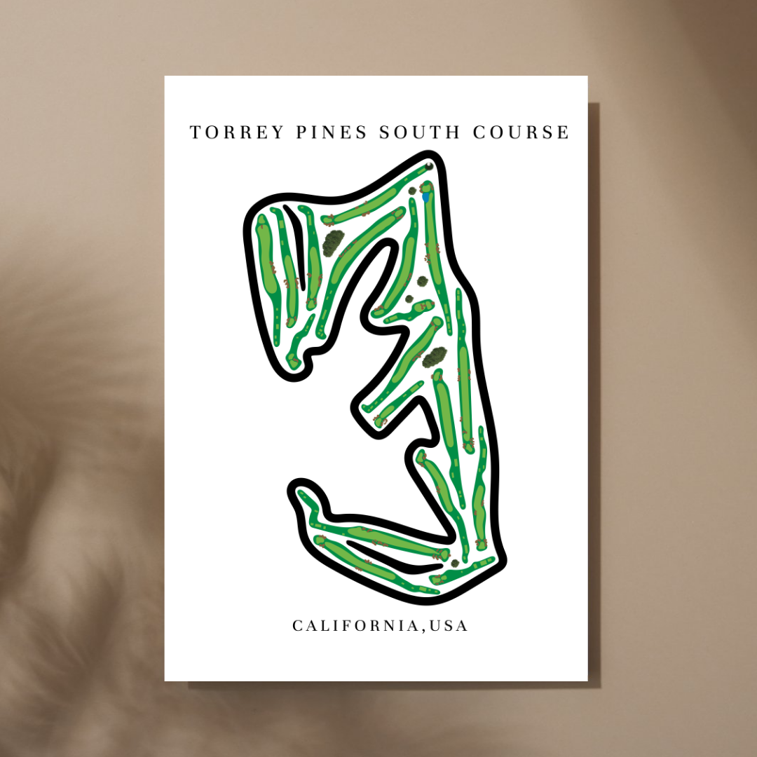 Torrey Pines South Course, Golf Course Print, California