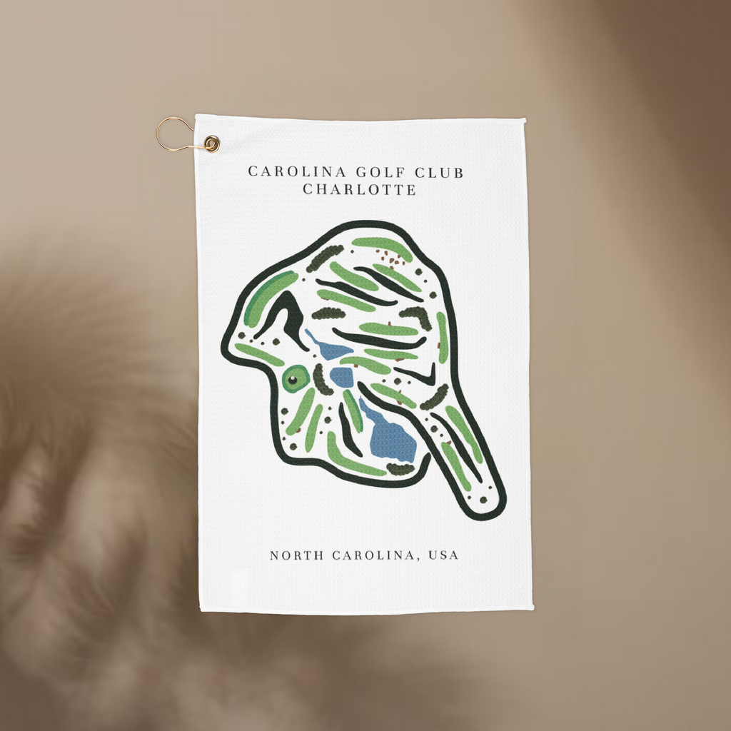 Carolina Golf Club Golf Course Print, North Carolina | Golf Course Print Towels | Golf Course Microfiber