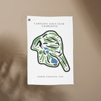 Carolina Golf Club Golf Course Print, North Carolina | Golf Course Print Towels | Golf Course Microfiber