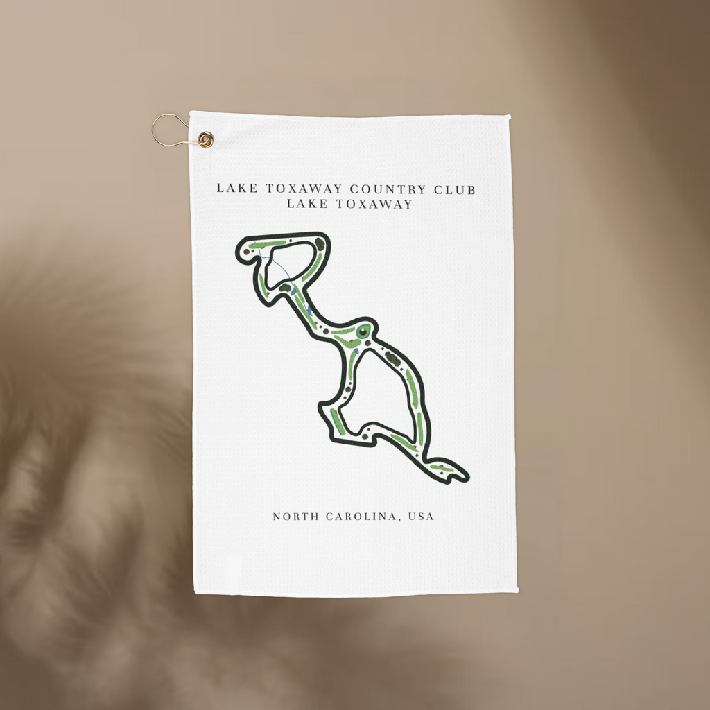 Lake Toxaway Country Club Golf Course Prints, North Carolina | Golf Course Print Towels | Golf Course Microfiber
