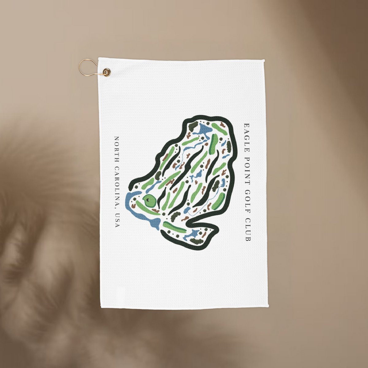 Eagle Point Golf Club, Golf Course Print, North Carolina | Golf Course Print Towels | Golf Course Microfiber