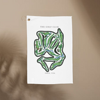 The Golf Club Golf Course Towel, Ohio | New Albany Microfiber Map Towel