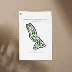 Myers Park Country Club Golf Course Prints, North Carolina | Golf Course Print Towels | Golf Course Microfiber