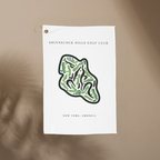 Shinnecock Hills Golf Club, Golf Course Print, New York | Golf Course Print Towels | Golf Course Microfiber