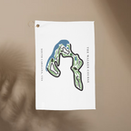The Walker Course Golf Course Prints, South Carolina | Golf Course Print Towels | Golf Course Microfiber