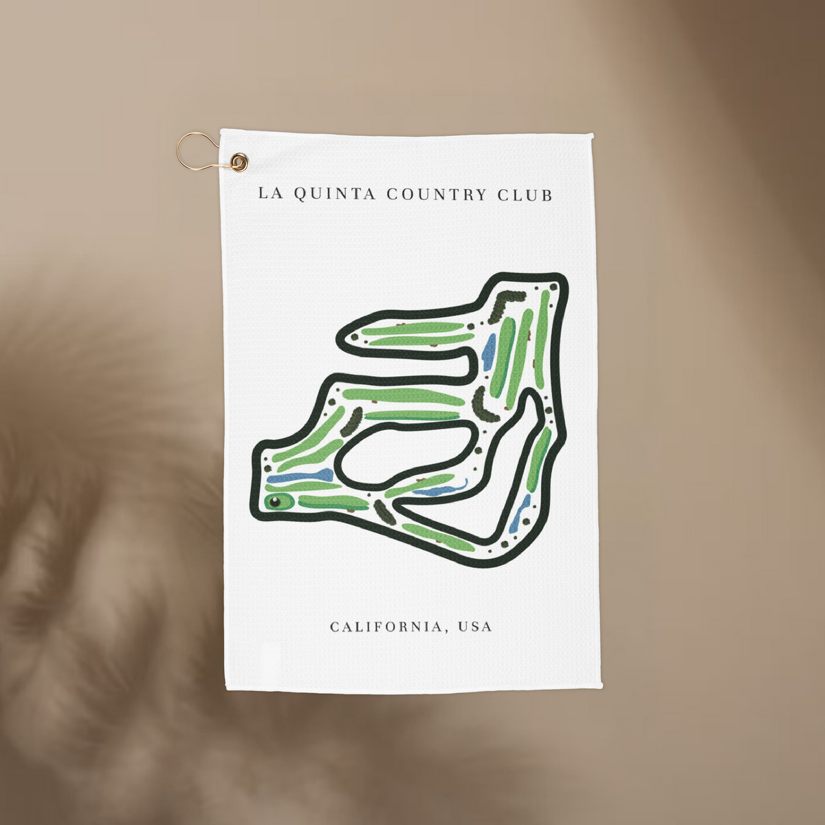 La Quinta Country Club, Golf Course Print, California | Golf Course Print Towels | Golf Course Microfiber