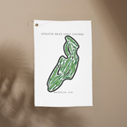 Stoatin Brae Golf Course Towel, Michigan | Microfiber Course Map Towel