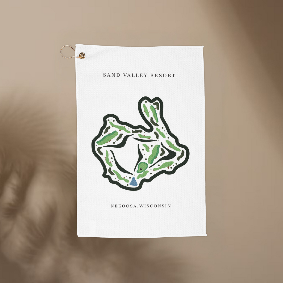 Sand Valley Resort Nekoosa, Golf Course Print, Wisconsin | Golf Course Print Towels | Golf Course Microfiber